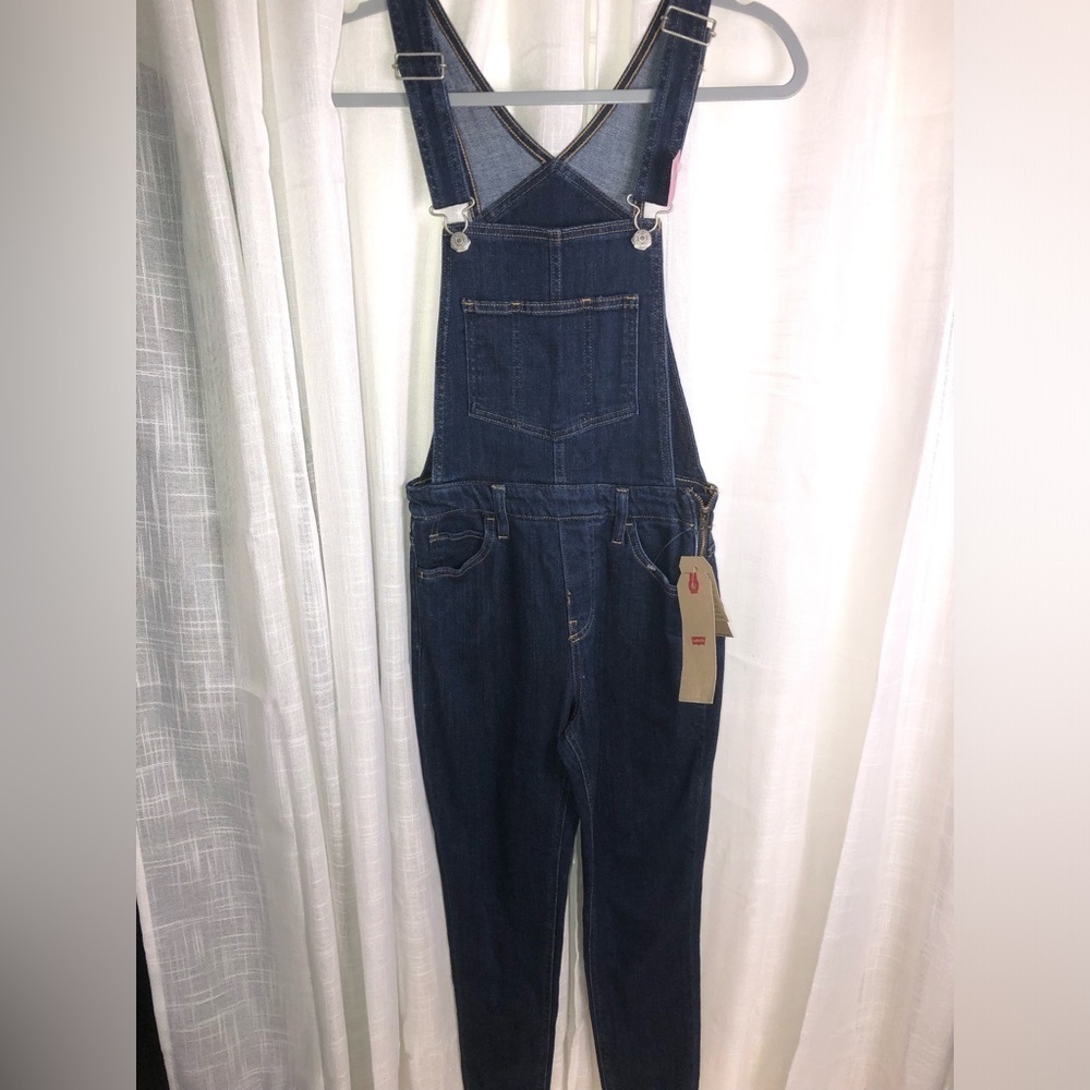 Levi's Indigo Denim Overalls size 26 NWT - Picture 6 of 13